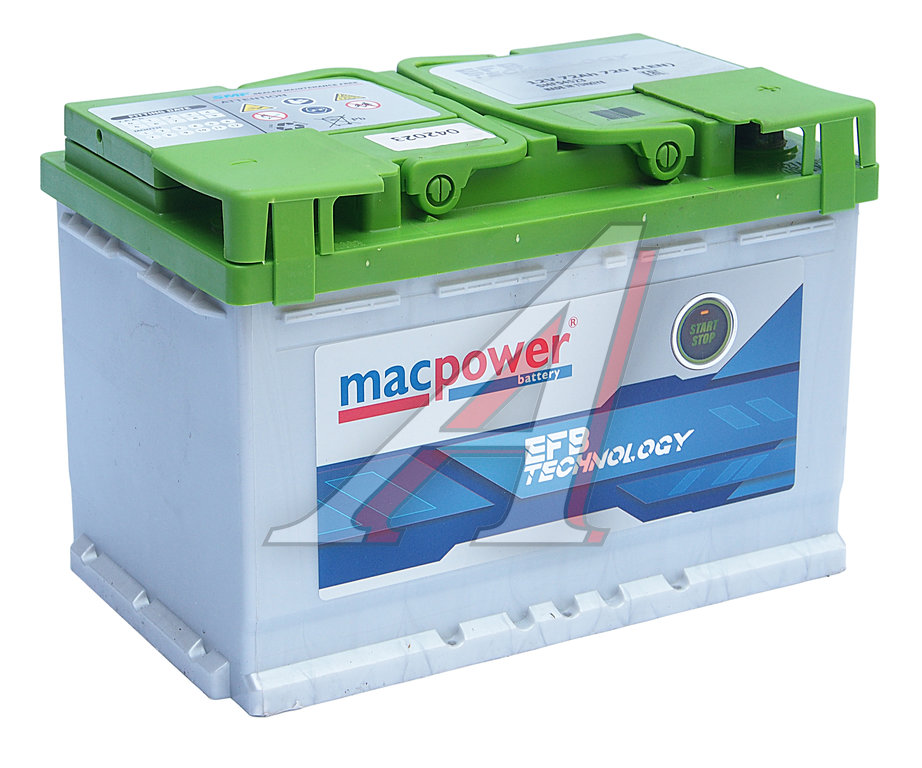 Аккумулятор MACPOWER EFB 72Ач обратная полярность