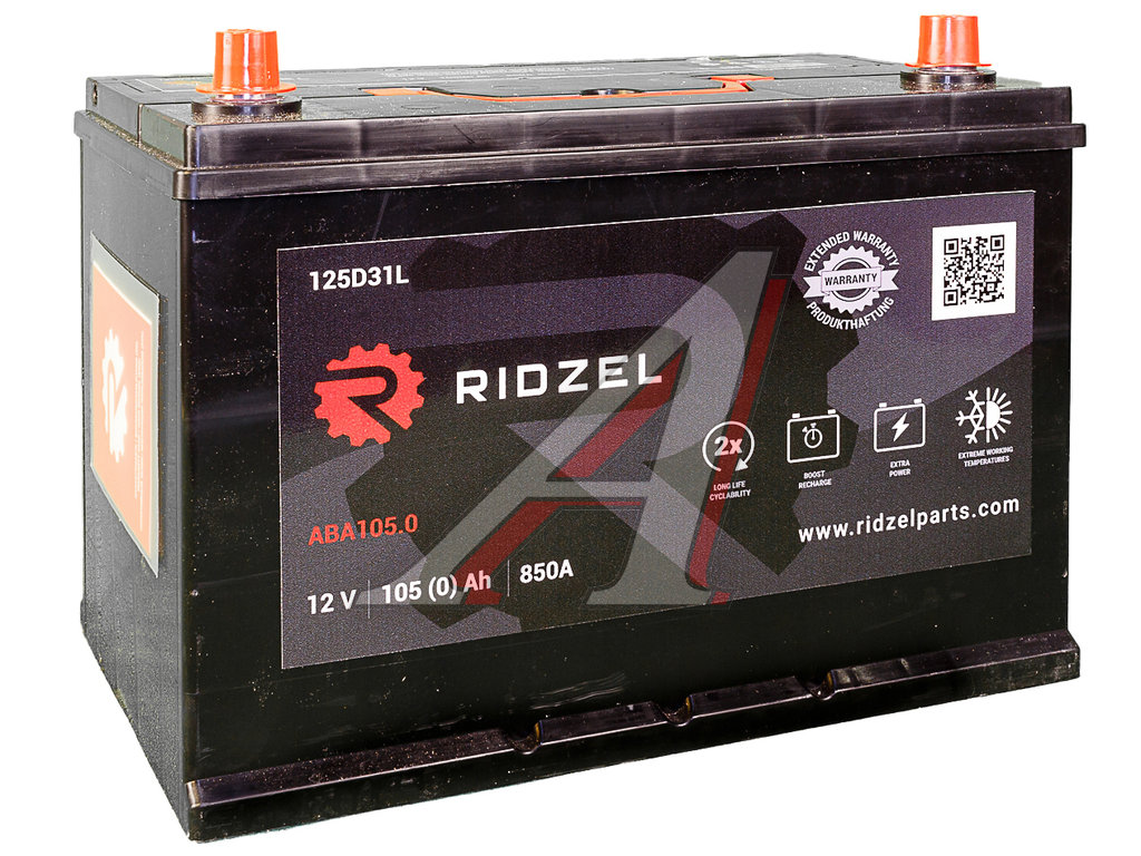 Аккумулятор RIDZEL Asia 105Ач обратная полярность