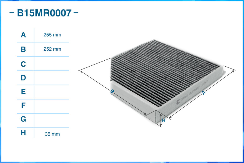B15cr0052 фильтр салонный угольный CWORKS отзывы.