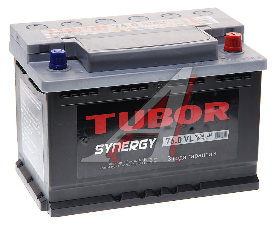 Аккумулятор TUBOR Synergy 76Ач обратная полярность