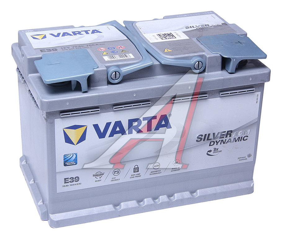 Аккумулятор VARTA Silver Dynamic AGM 70Ач обратная полярность