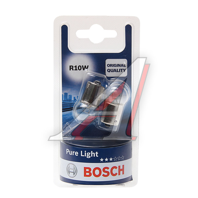Лампа 12V R10W BA15s блистер (2шт.) Pure Light BOSCH