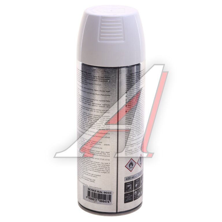 Краска белая RAL9010 акриловая аэрозоль 520мл ЭТЮД, ЭТЮД, фото 2 Изображение 2, ET-RL9010 Краска белая RAL9010 акриловая аэрозоль 520мл ЭТЮД