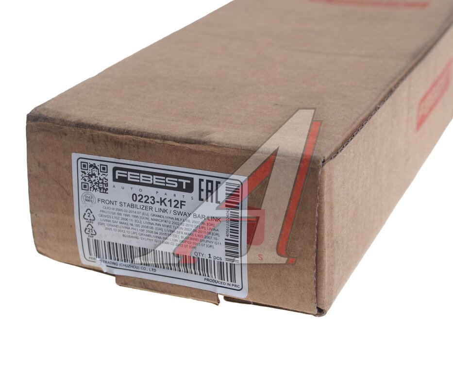 Стойка стабилизатора NISSAN Tiida переднего FEBEST, 54618-9U00A, фото 4 Изображение 4, 0223-K12F Стойка стабилизатора NISSAN Tiida переднего FEBEST