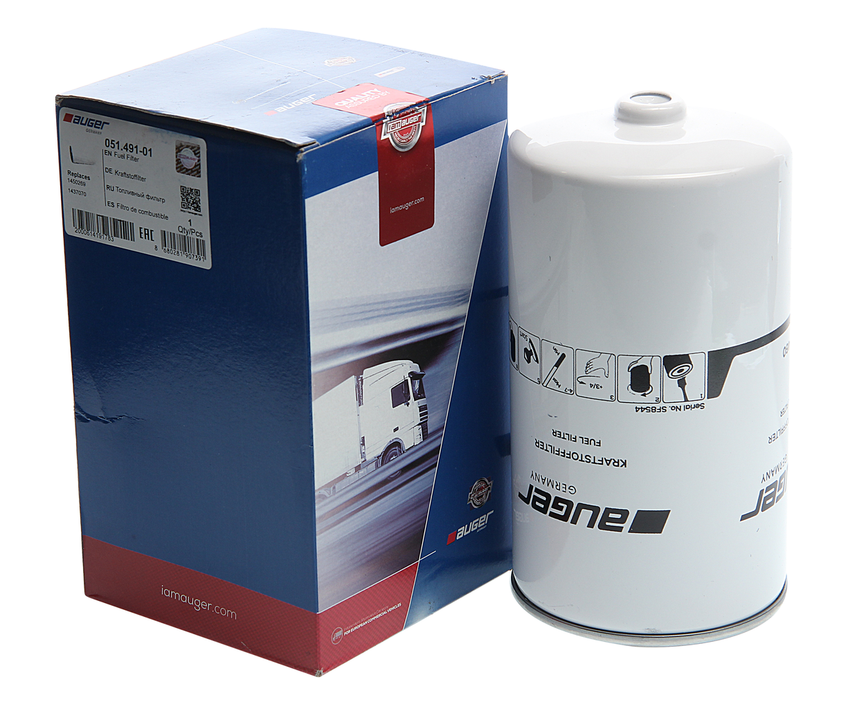 Фильтр топливный DAF CF65, 051.491-01, SAMPA