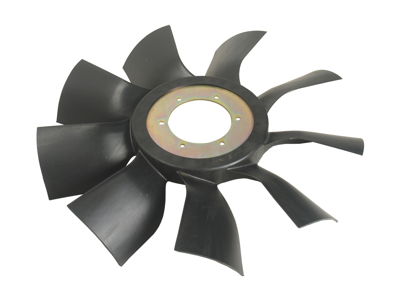 Вентилятор КАМАЗ-ЕВРО 640мм с плоским диском в сборе (дв.CUMMINS ISBe185-300), 21-300, ТЕХНОТРОН
