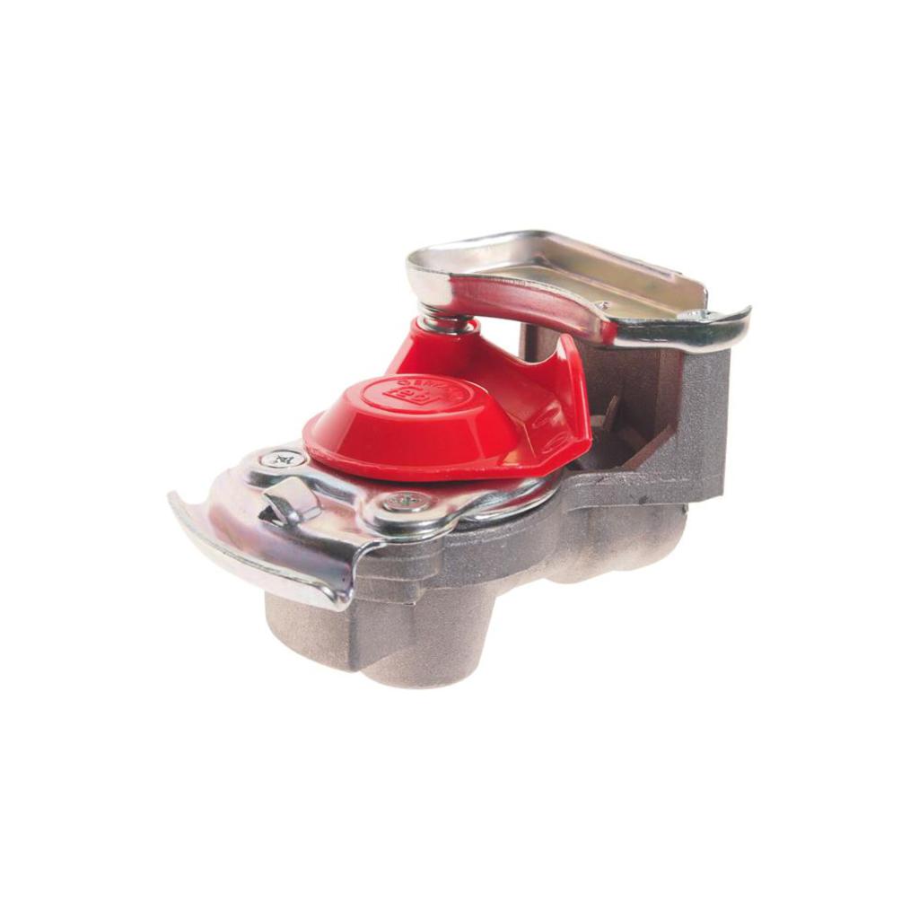 Головка соединительная тормозной системы прицепа 16мм (груз.авто) красная с клапаном, 07080, FEBI