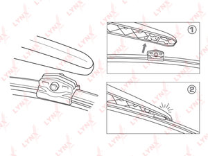 Изображение 2, LR38N Щетка стеклоочистителя 380мм задняя LYNX