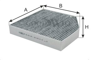 Изображение 3, AG656CFC Фильтр воздушный салона MERCEDES C (W205) (13-) угольный GOODWILL