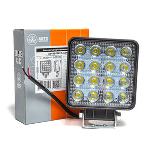 Изображение 1, AE48S-16LED-42PC Фара рабочего света квадратная 110х140х42 48Вт 16 светодиодов рассеянный свет AVTOELECTRICA