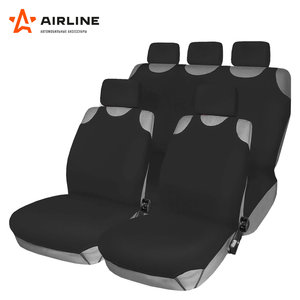 Изображение 4, ASC-F1K Авточехлы (майка) полиэстер черные (8 предм.) AIRLINE