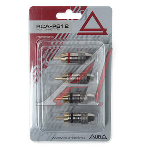 Изображение 1, RCA-P612 Штекер RCA комплект 4шт. AURA