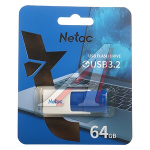 Изображение 1, NT03U182N-064G-32BL Карта памяти USB 64GB NETAC