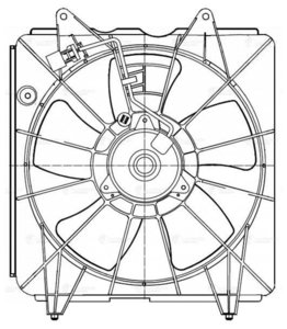 Изображение 4, LFAC2320 Вентилятор HONDA CR-V (07-) охлаждения радиатора LUZAR