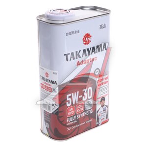 Изображение 2, 322126 Масло моторное Adaptec A5/B5 5W30 синт.1л TAKAYAMA