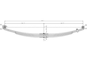 Изображение 2, 5490-2902015-15 Лист рессоры КАМАЗ-5490 передней №1 L=1862мм ЧМЗ