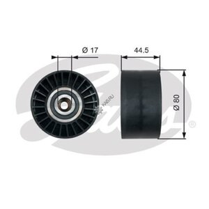 Изображение 5, T36509 Ролик приводного ремня MERCEDES Actros, Axor дв.OM501, 502 натяжителя (пластик) GATES