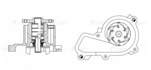 Изображение 4, LWP08E20 Насос водяной HYUNDAI Creta (16-) LUZAR