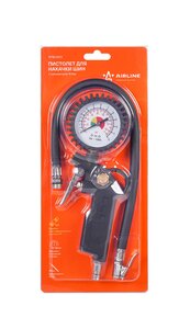 Изображение 1, ATBU003 Пистолет для подкачки шин с манометром 12Bar AIRLINE