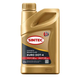 Изображение 1, 102809 Жидкость тормозная DOT-4 0.455кг Euro SINTEC