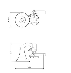 Изображение 3, 80JH12.100.01K Сигнал звуковой 12V воздушный 1-о рожковый красный SEGER