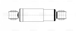 Изображение 2, AH80617 Амортизатор MERITOR полуприцепа (300/432,  24x55,  24x55 O/O) TRIALLI