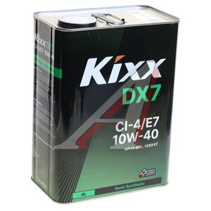 Изображение 1, L206144TR1 Масло моторное KIXX DX7 CI-4/E7 10W40 п/синт.4л