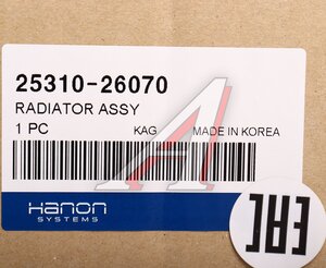 Изображение 5, 25310-26070 Радиатор HYUNDAI Santa Fe (00-) (2.7) АКПП HCC (HANON)