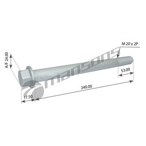 Изображение 1, MFMF20240C1092 Болт SCHMITZ крепления амортизатора (M20x2x240мм) MANSONS