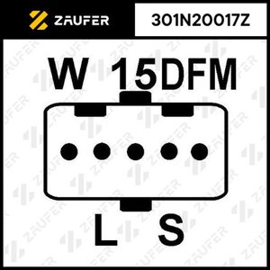 Изображение 3, 301N20017Z Генератор MAN NEOPLAN дв.D2066L 28В 120А ZAUFER