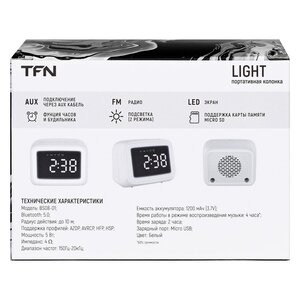 Изображение 12, TFN-BS08-01WH Колонка беспроводная bluetooth TFN