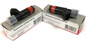 Изображение 1, ATVAZ 20734 Форсунка ВАЗ-2110 дв.1.6 8кл. Siemens (оранжевая тонкая) АВТОТРЕЙД