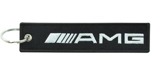 Изображение 2, BMV 007 Брелок "AMG" ткань, вышивка 13х3см MASHINOKOM