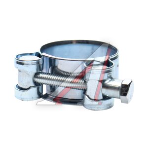 Изображение 2, W1-32-35-S Хомут силовой d=032-035 (33) оцинкованная сталь W1 TECHNIK