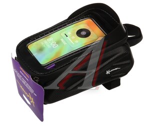 Изображение 1, KLK-19003 Велосумка на раму с чехлом для телефона желтая KLONK