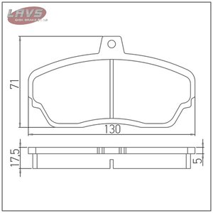 Изображение 5, LV1602L Колодки тормозные ГАЗ-3110, 3302, 2217 передние (4шт.) LAVS