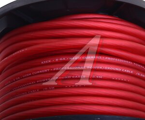 Изображение 2, PCC  650RS бухта 50м. Кабель силовой 6Ga (13мм) 50м бухта красный KICX