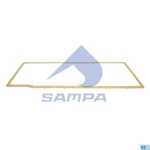 Изображение 1, 025.027 Прокладка MAN TGA, TGX, TGS дв.D2066 картера масляного SAMPA