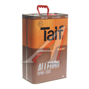 Изображение 1, 211002 Масло моторное ALLEGRO PAO 0W20 SP/GF-6 синт.4л TAIF