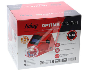 Изображение 5, OPTIMA 9.13 RED Маска сварщика регулировка затемнения (хамелеон) FUBAG  