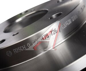 Изображение 6, 0986478726 Диск тормозной TOYOTA Camry (CV2) передний (1шт.) BOSCH
