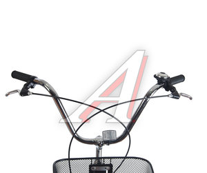 Изображение 8, Tricycle-01 Black Велосипед 26" 1-ск. 3-х колесный 2 корзины HILAND