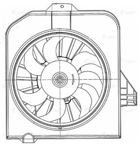 Изображение 4, LFAC0348 Вентилятор CHRYSLER Voyager (00-08) радиатора кондиционера LUZAR