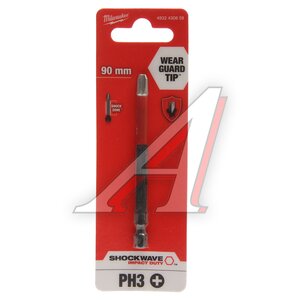 Изображение 1, 4932430859 Бита 1/4" PH3х90мм ударная MILWAUKEE