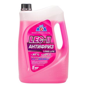 Изображение 1, AGA319LL Антифриз розовый -50C 5кг Antifreeze LEC-II AGA