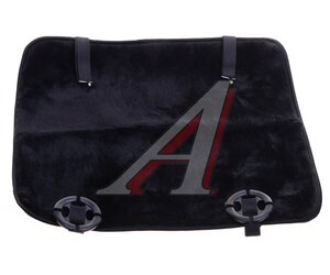 Изображение 1, 209/1 черная Накидка на сиденье мех натуральный черная без спинки VALGO