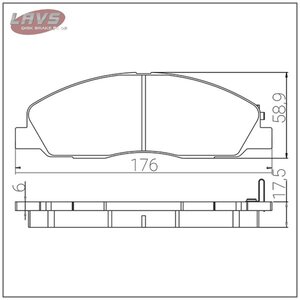 Изображение 7, LV1414L Колодки тормозные ГАЗель Next передние (4шт.) LAVS