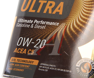 Изображение 2, 322939 Масло моторное ULTRA C5 0W20 синт.1л ROLF