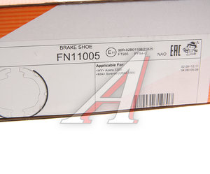 Изображение 5, FN11005 Колодки тормозные HYUNDAI Santa Fe (05-) задние барабанные (4шт.) NIBK