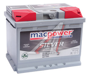 Изображение 1, 6СТ62(0) SMF56030 Аккумулятор MACPOWER 62А/ч обратная полярность